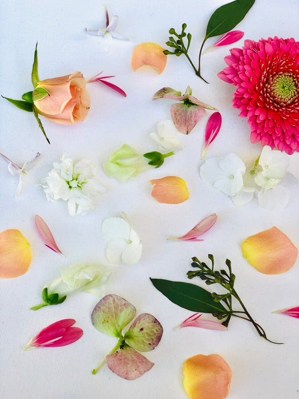 Seasonal Garden Mix with petal swatches