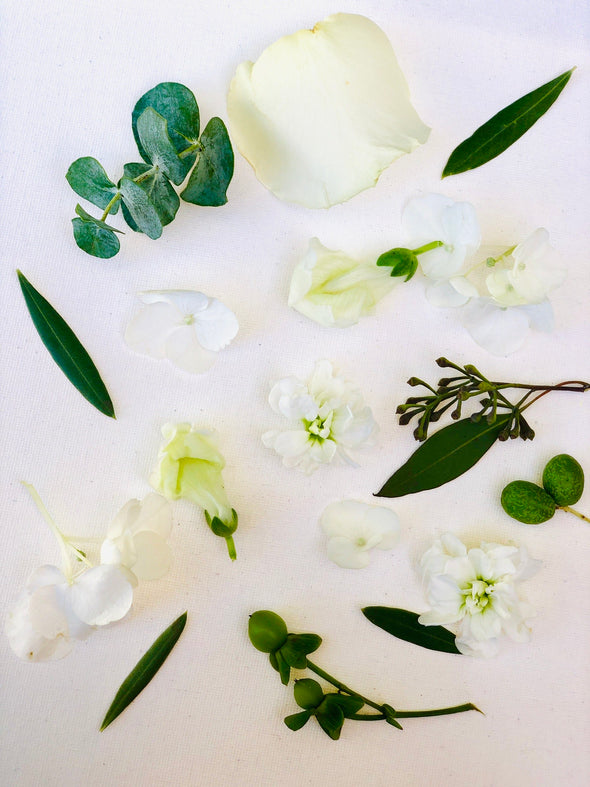 Seasonal Garden Mix with petal swatches